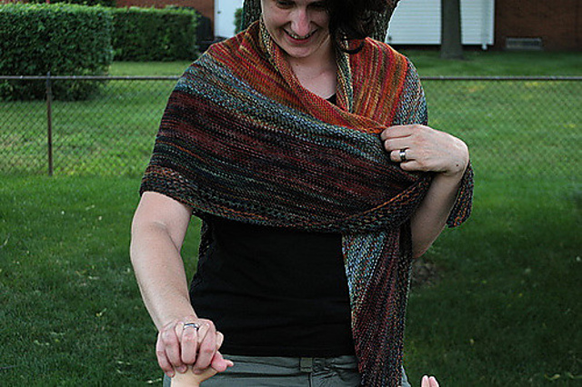 Easy 5-6 Skein Koigu Shawl