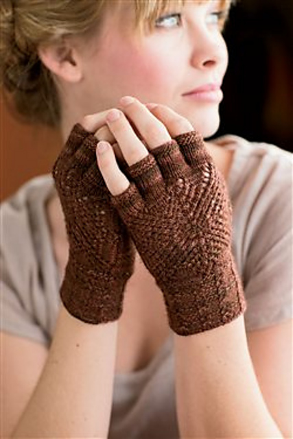 Inlaid Lace Mitts