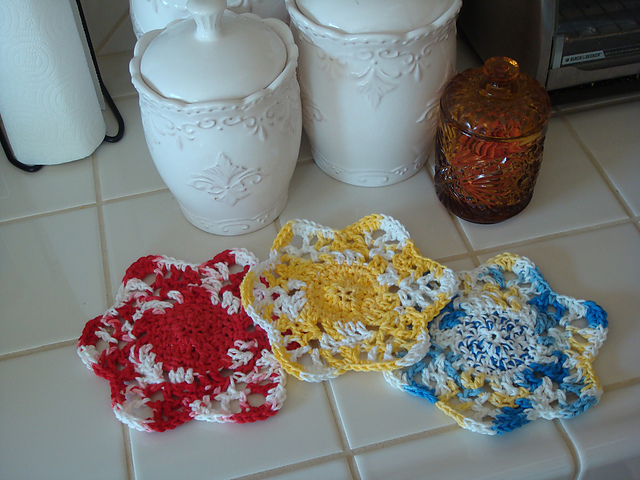 Super Scrubby Flower Dishcloth
