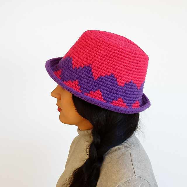 Hat wool Rhomb