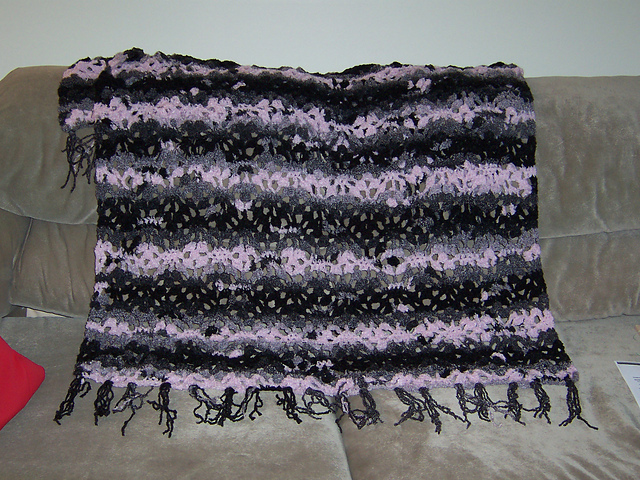 Lacy Crochet Throw