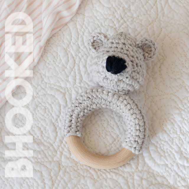 Heirloom Wooden Teddy Teether