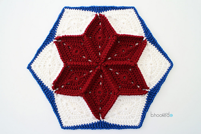 Quilt Inspired Star Hexagon