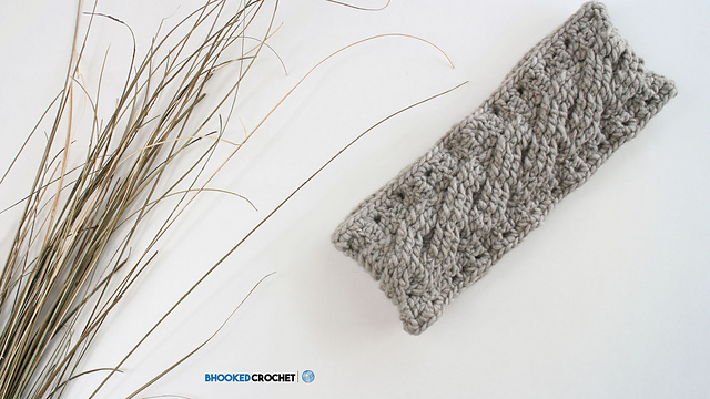 Classic Cable Crochet Headband