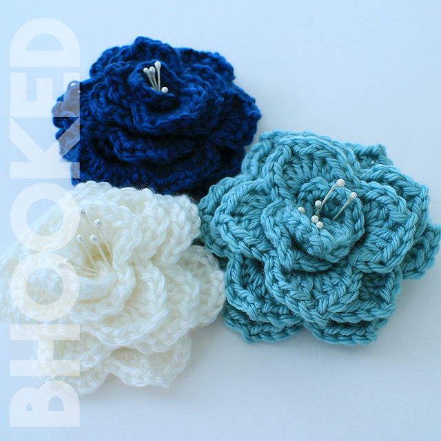 Crocodile Stitch Flower