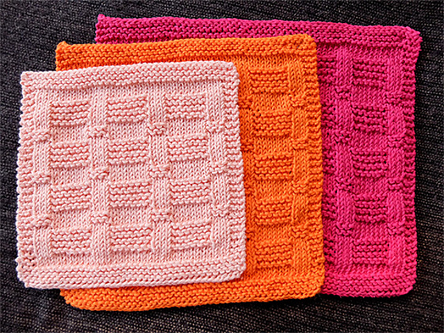 Garter Blocks Dishcloth