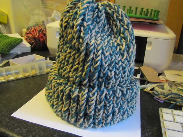 Loom Knit Double Knit Hat