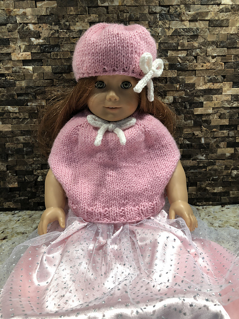 Doll Beret & Poncho