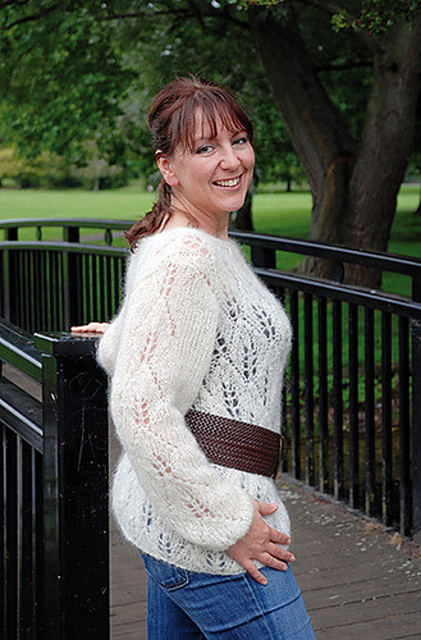 Ravelry: Mohair Lace Sweater pattern by Katya Frankel