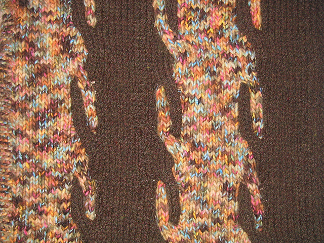 #12 Cable-Striped Wrap