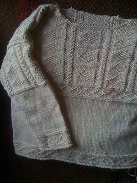 Child's Guernsey With Hood