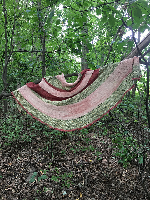 Spun Sugar Sunset Shawl