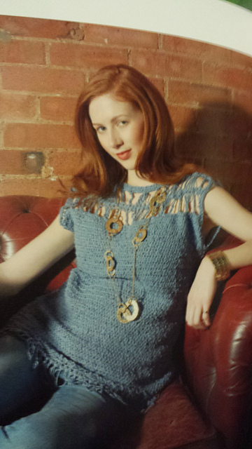 Cornflower Fringe Top
