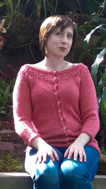 Floral Yoke Cardigan #82415