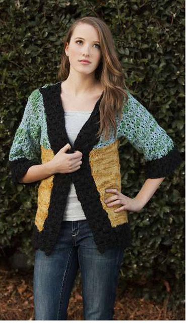 Color Block Cardi