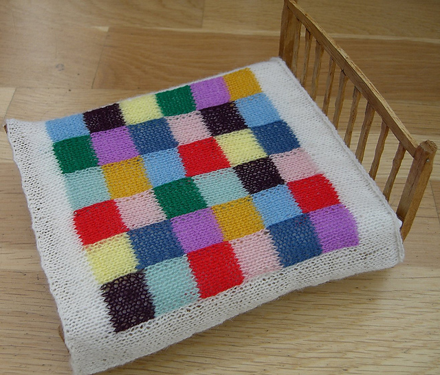 Doll's House Patchwork Squares Blanket