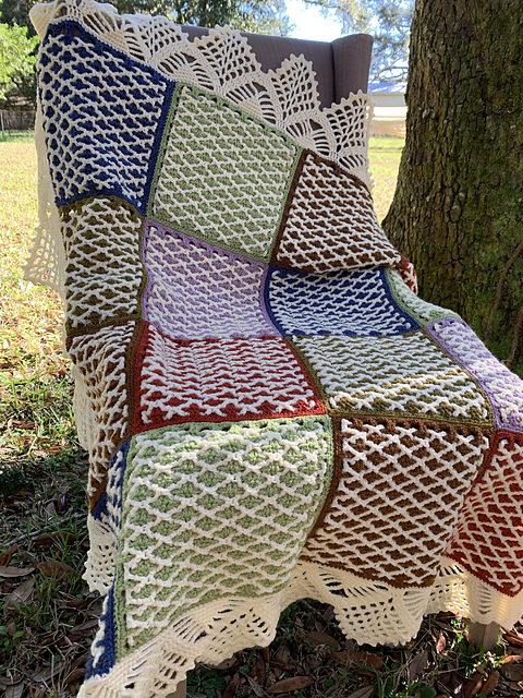 Lattice & Lace Blanket