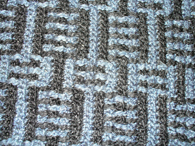 Blue Basket Weave