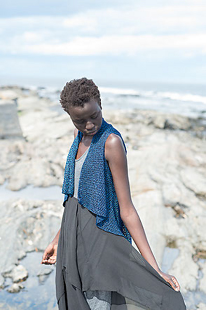 Cobalt Nights Sleeveless Jacket