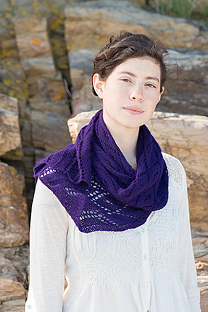 Blue Diamond Lace Scarf