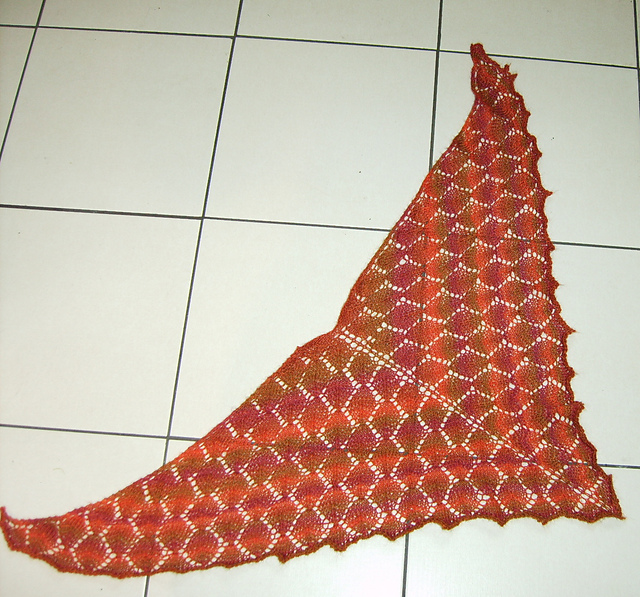 Falling Leaves shawl