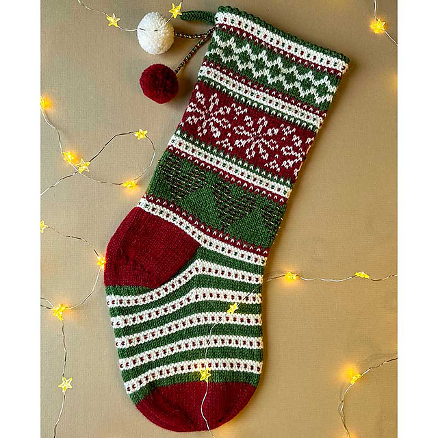 Season's Greetings Festive Stocking
