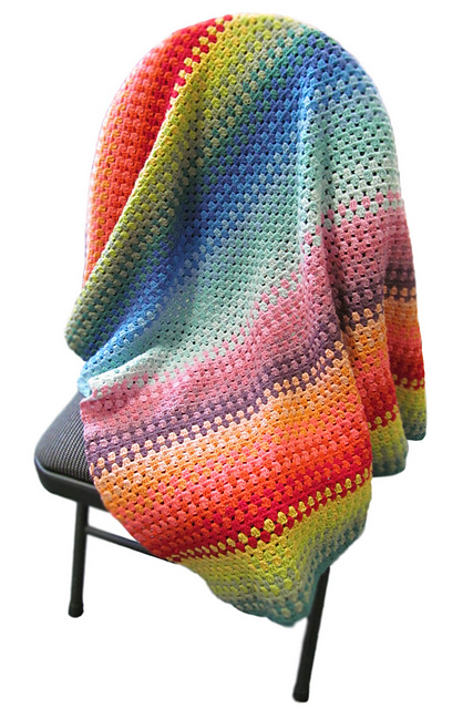 Sara's Granny Stripe Blanket
