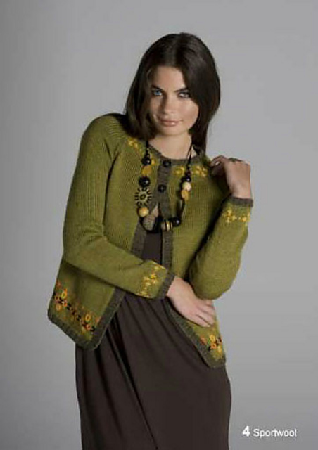 Fair Isle Banded Cardigan