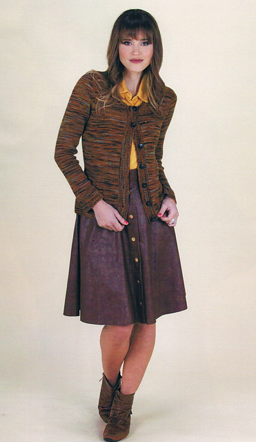 Cardigan with Sailor's Rib Trim