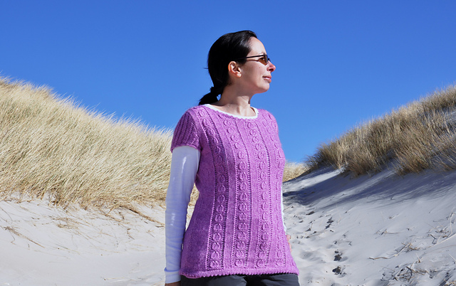#40 Longpulli mit Längsstreifen