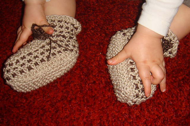 Baby Booties Cappuccino