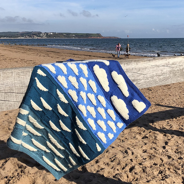 Intarsia Sunny Beach Blanketscape