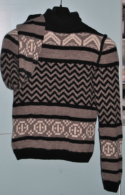 Jacquard-Pullover im Biba-Look