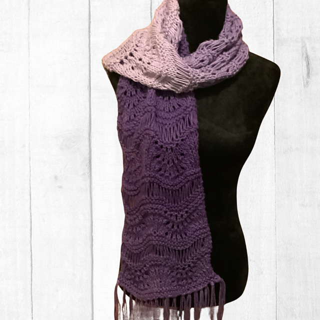 Feather and Fan Drop Stitch
