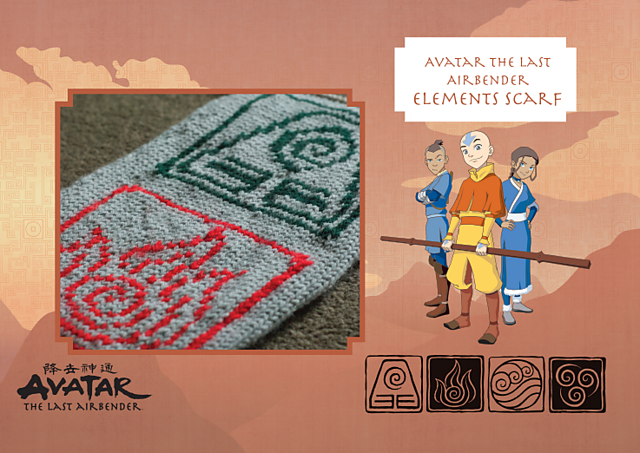 Avatar the Last Airbender Elements Scarf