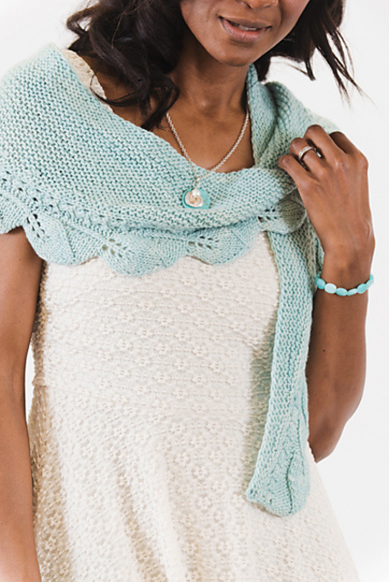 Turquoise Shawlette