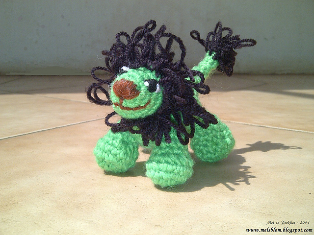 Lime Lion Amigurumi