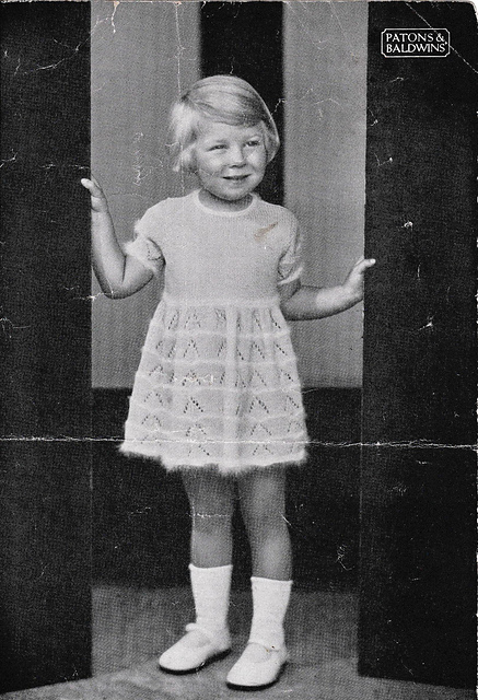 Knitted Frock For Your Daughter