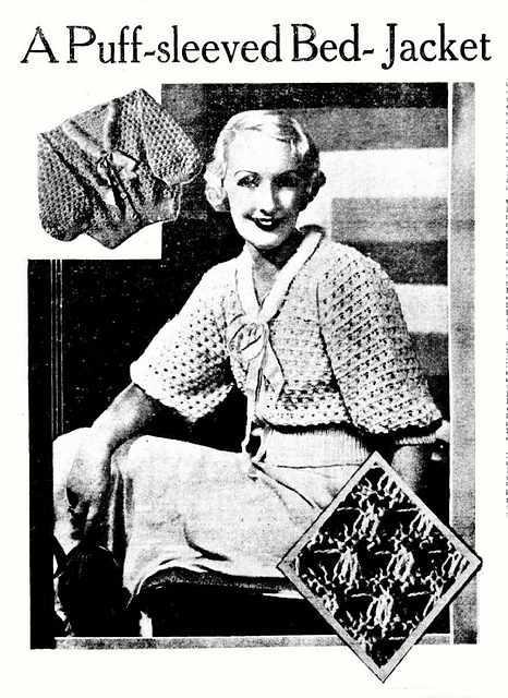 A Puff-Sleeved Bed-Jacket