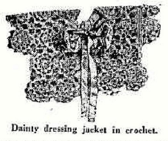A Bed Jacket in Crochet