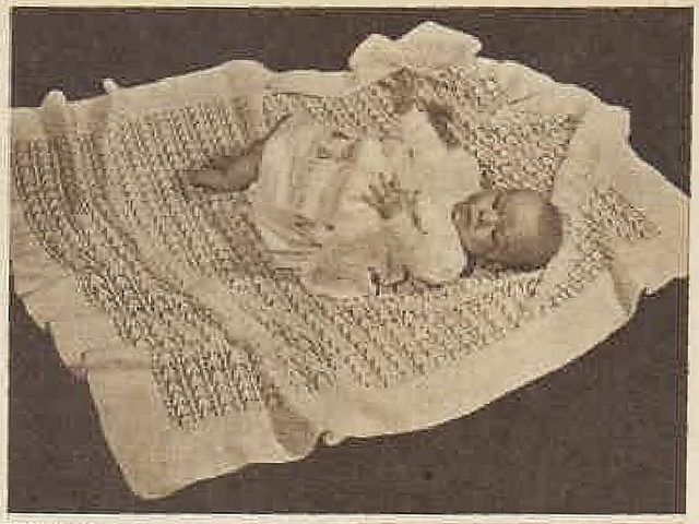 Lacy-Knit Baby Shawl