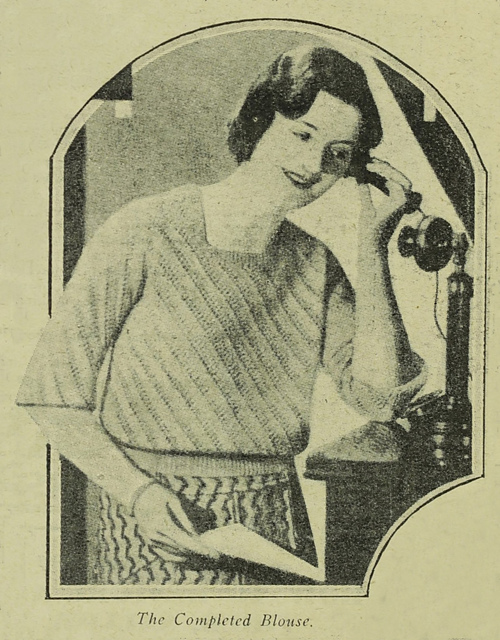 A Blouse in Lacy Stripes