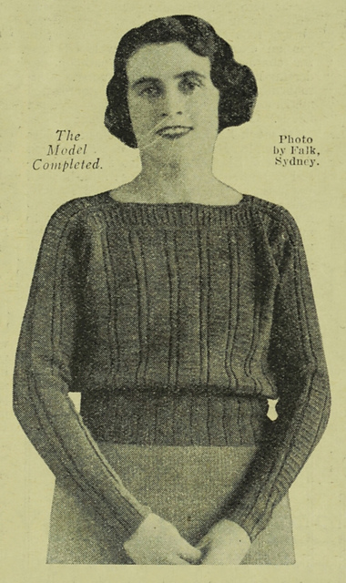 Rib-and-Garter-Stitch Jumper