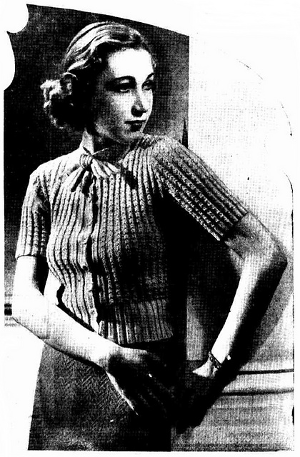 A Ribbed Cardigan