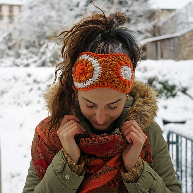 Granny Square Earwarmer