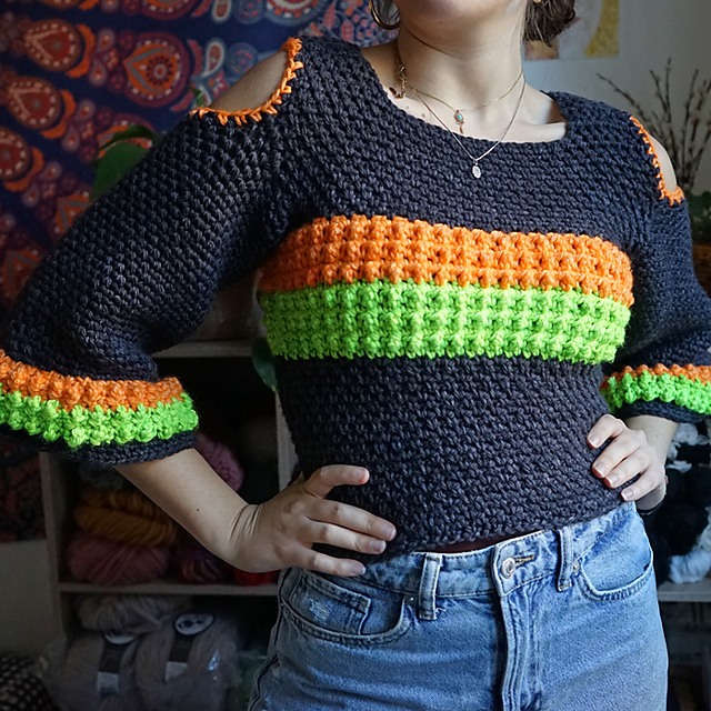 Fluo Peekaboo Sweater