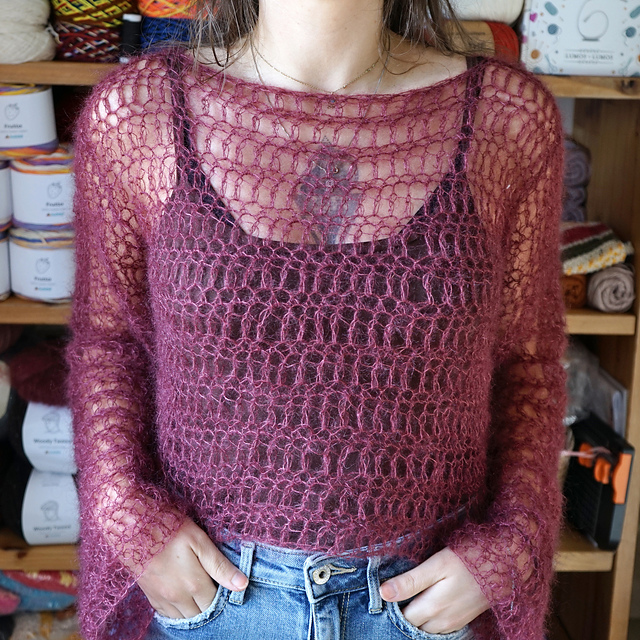 Ravelry: Ziva Mesh Top pattern by Marina Russo
