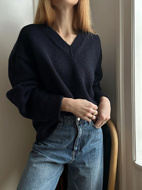 Ravelry: Sweater No. 30 V-neck pattern by My Favourite Things