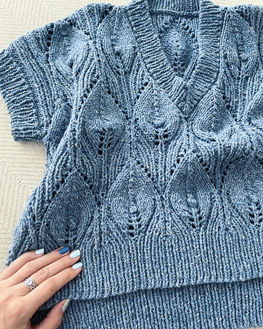 トップス Eaphi LEAF PATTERN OVER KNIT Eaphi LEAF PATTERN OVER KNIT トップス Eaphi LEAF PATTERN OVER