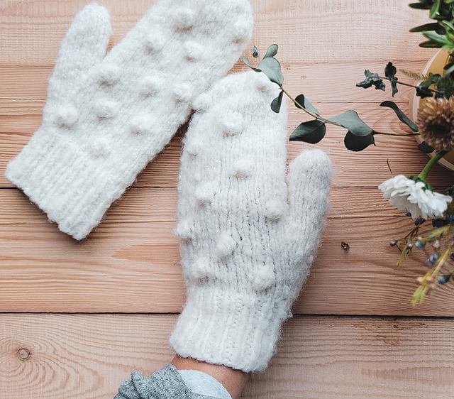 Snow Bobble Mitts